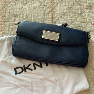 DKNY Navy Clutch
